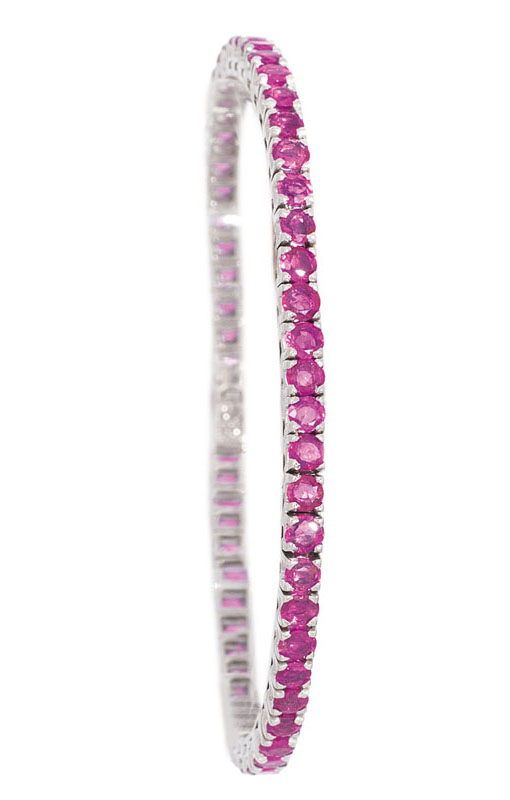 A ruby rivière bracelet