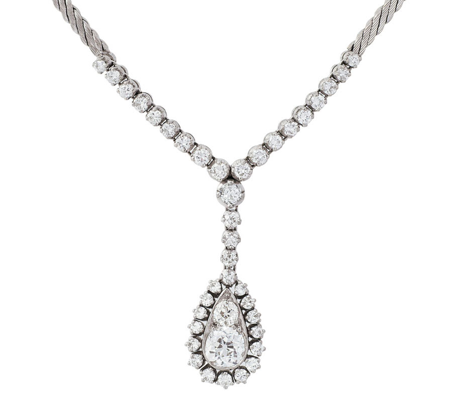 A diamond necklace