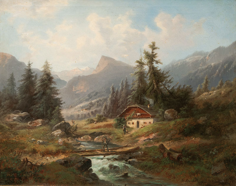 Mountain Landscape with Creek
