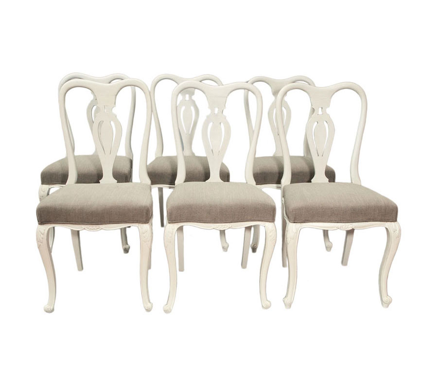 A set of 8 chairs of french country style - image 2