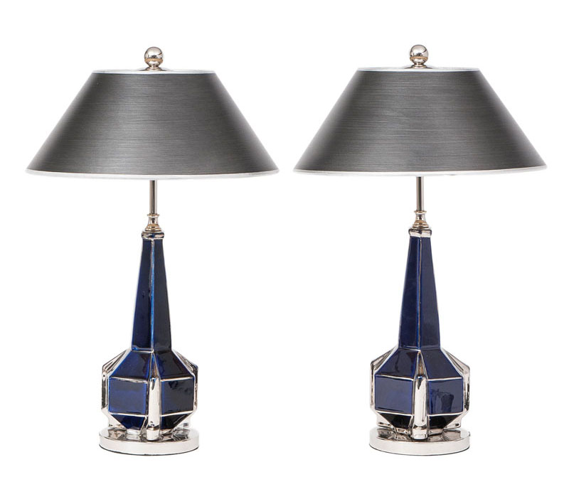 A pair of Art Deco table lamps