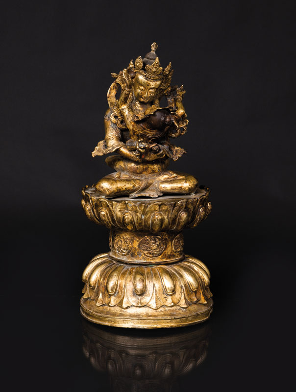 A tall bronze figure 'Vajradhara'