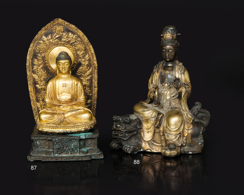 A bronze Buddha 'Shakyamuni'