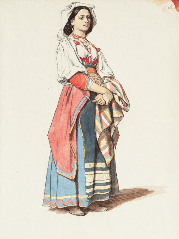 Italian Woman in traditional Costume