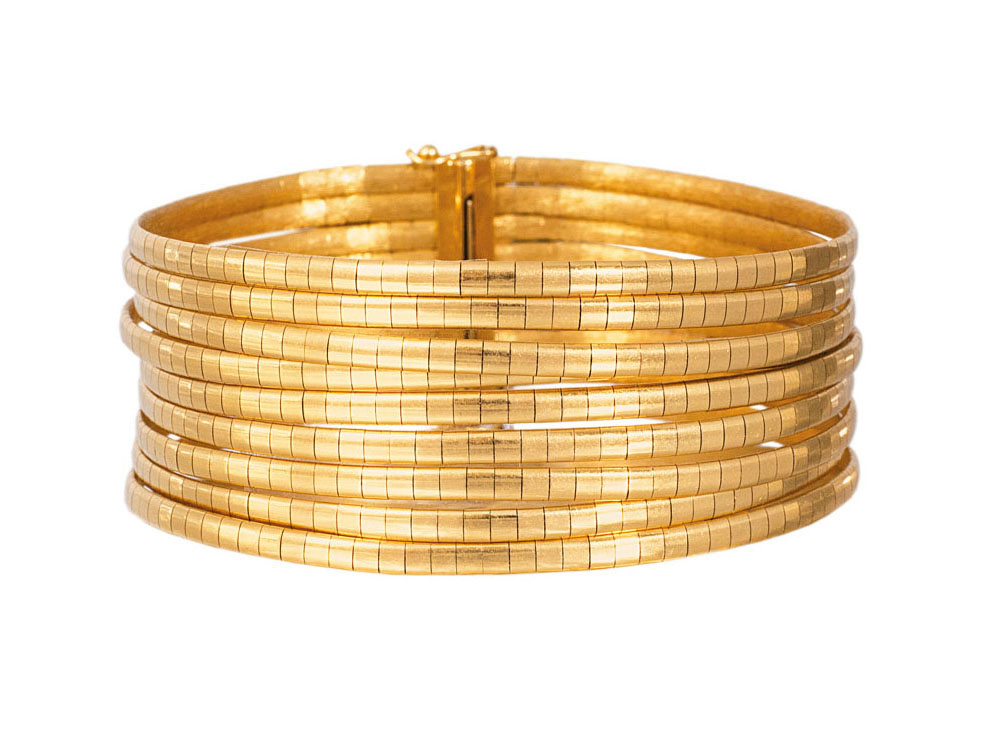 Gold-Collier mit passendem Armband