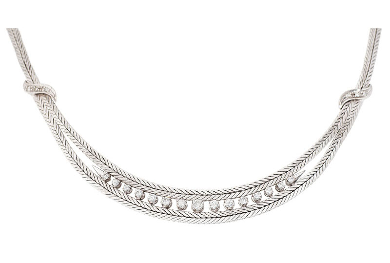 A diamond necklace