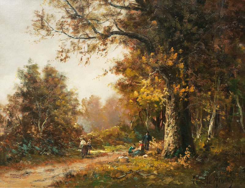 Picknick im Wald von Fontainebleau