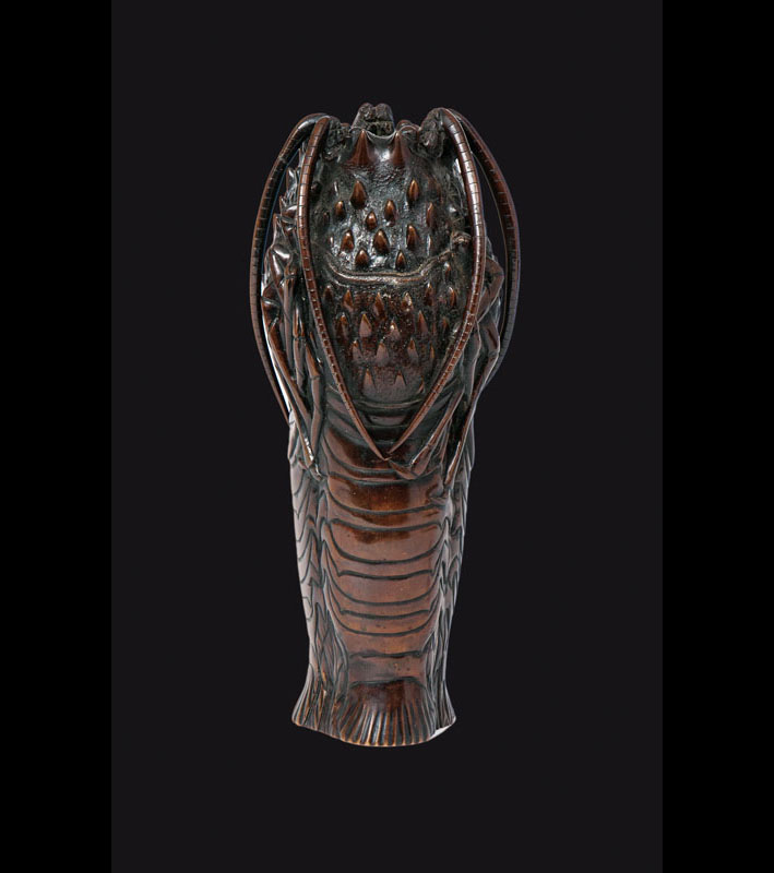Bronze-Vase 'Langusten'