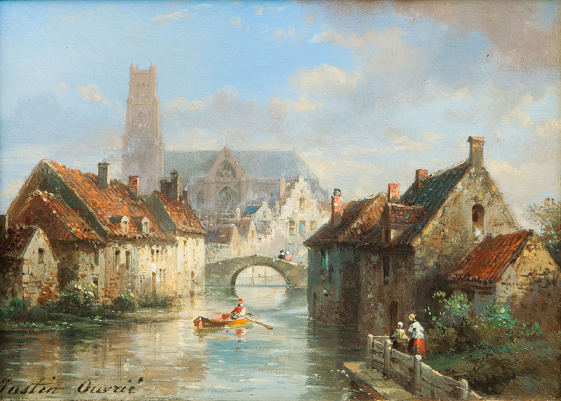 Justin Pierre Ouvrié - Kanal in Brügge Kanal in Brügge
