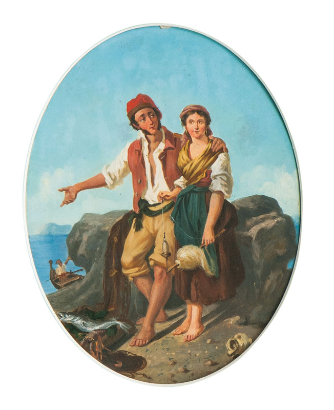 Italienischer Meister, tätig um 1860 - Companion Pieces: Italian Couples Companion Pieces: Italian Couples