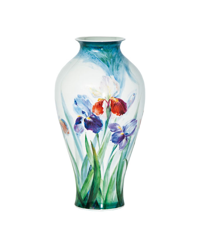 An impressive unique baluster vase 'Iris I'