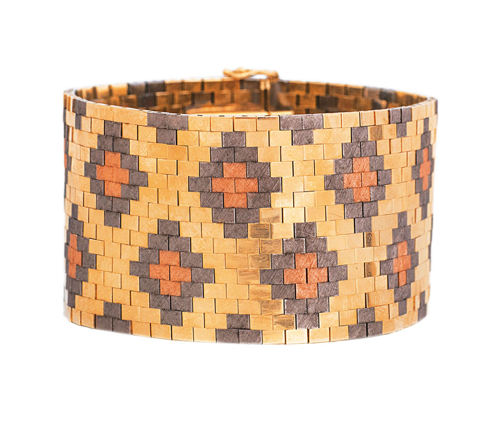 Multicolour Gold-Armband