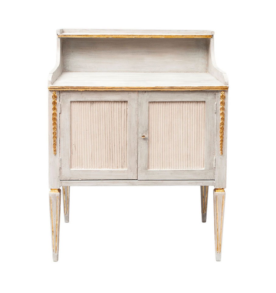 A painted cabinet of Gustavian style