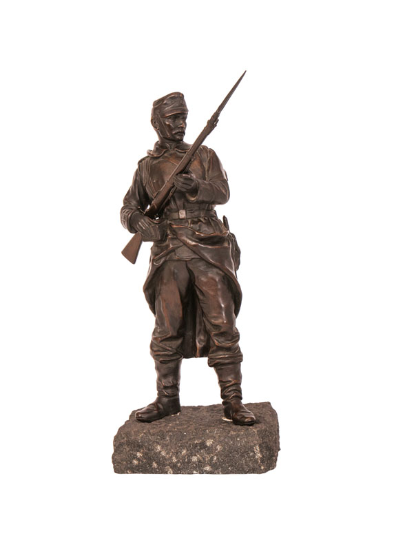 Bronze figure 'Austrian infantryman'