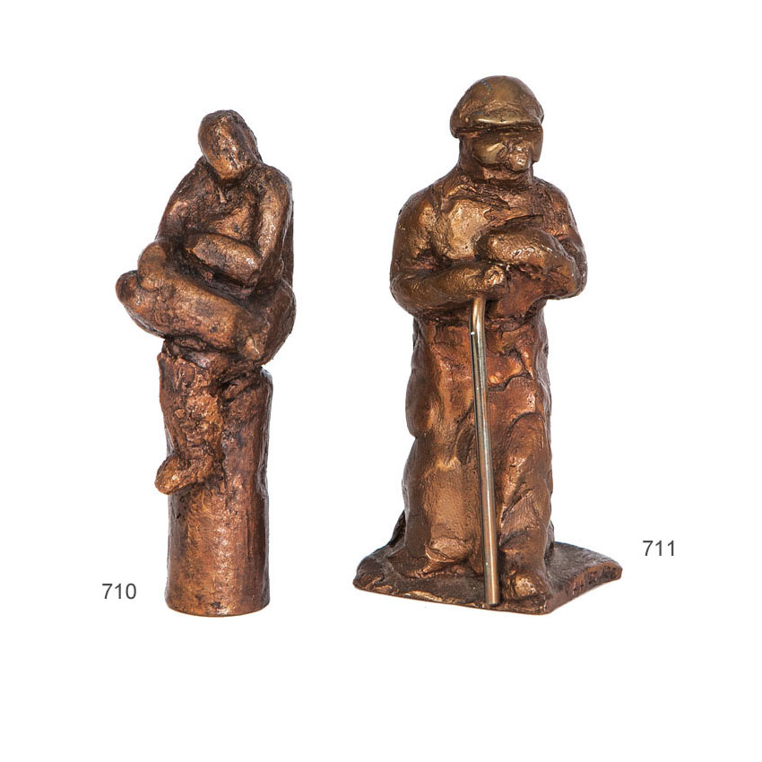 Alfred Hrdlicka - A small bronze figure 'The founder or Self-Portrait as Fafner' A small bronze figure 'The founder or Self-Portrait as Fafner'