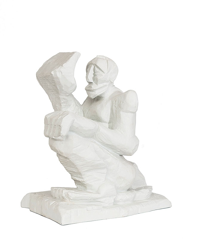 A sculpture 'Lehmbruck-Saga'