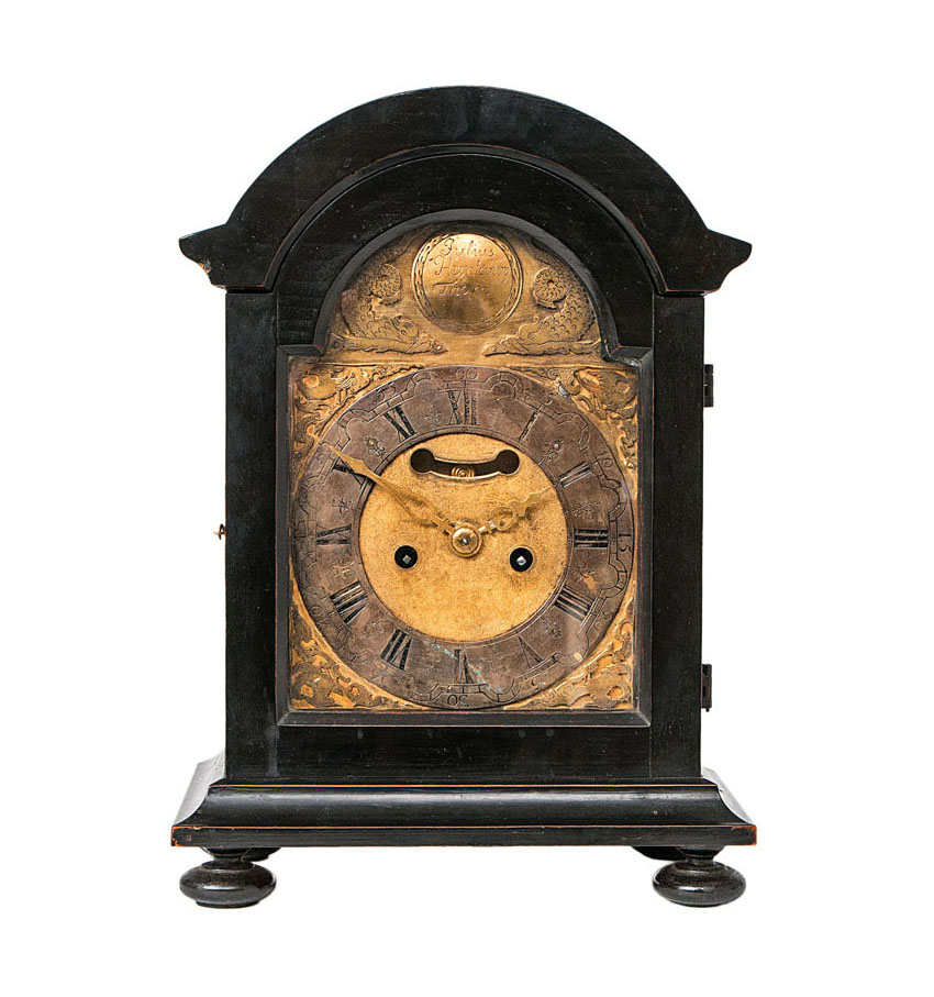 A Baroque mantle clock by Julis Hunteburg