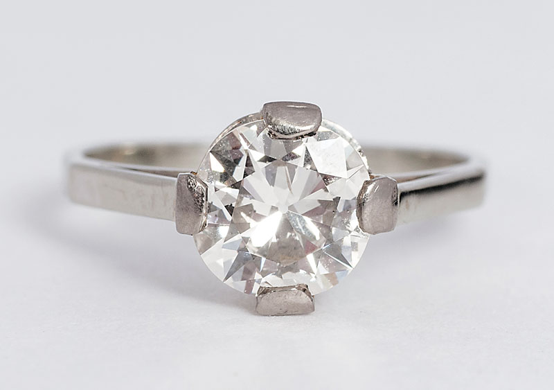 A single stone diamond ring