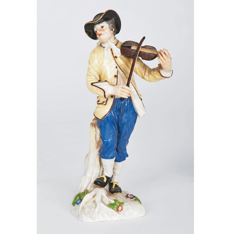 A figure 'A violin player of the galant orchestra'