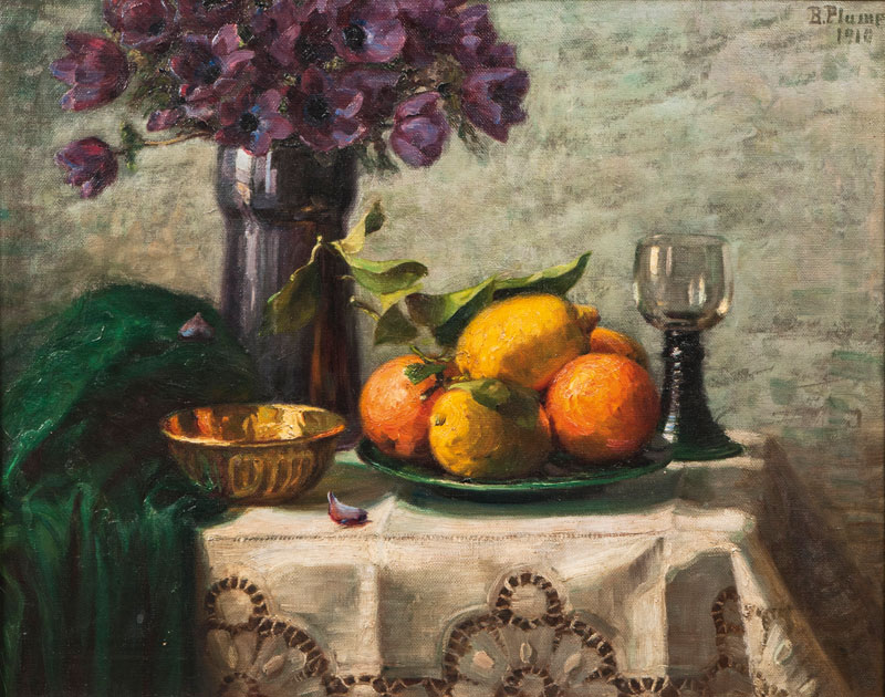 Table Still Life with Oranges