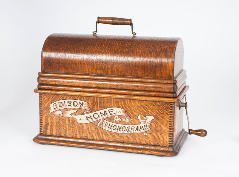 Edison Home Phonograph mit 9 Walzenrollen - Bild 2