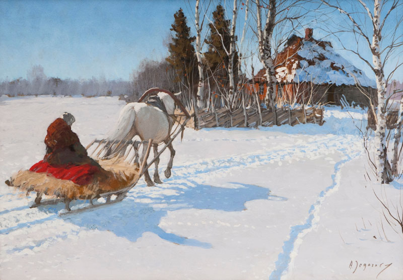 A Sleigh with Hay