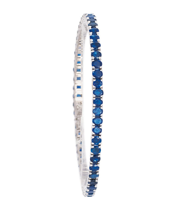 A sapphire rivière bracelet