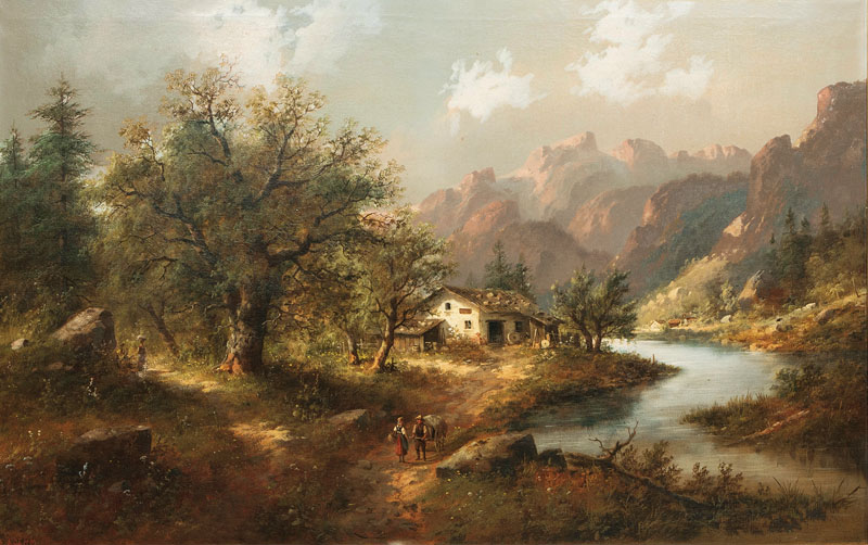 Eduard Böhm - Alpine Landscape Alpine Landscape