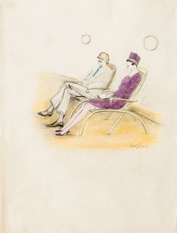 On the deck-chair