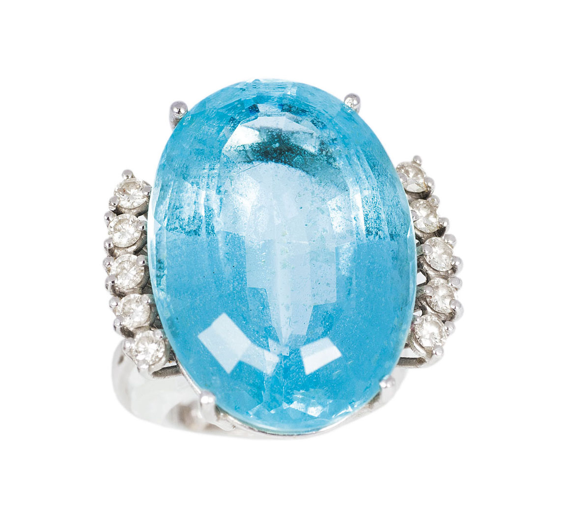 Aquamarin-Brillant-Ring