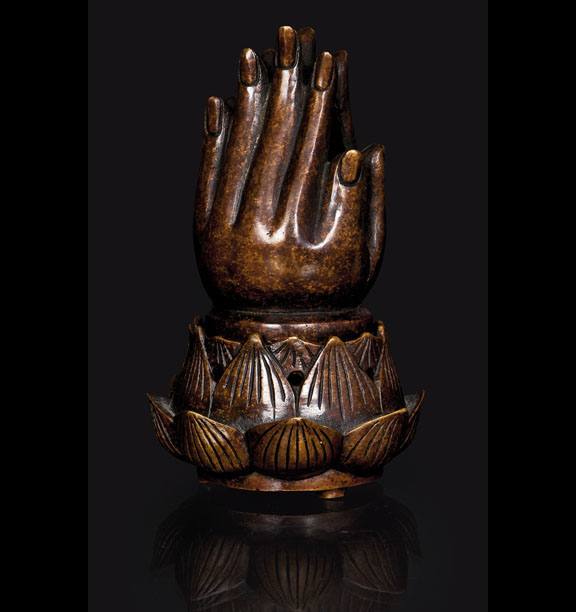 Buddhistischer Bronze-Weihrauchbrenner