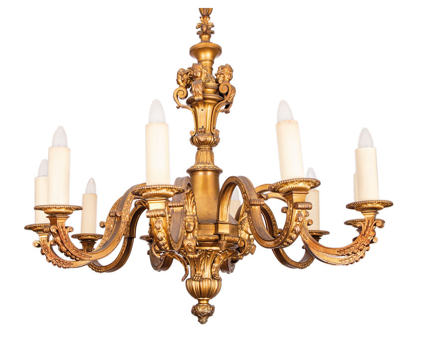 A opulent historism ceiling light