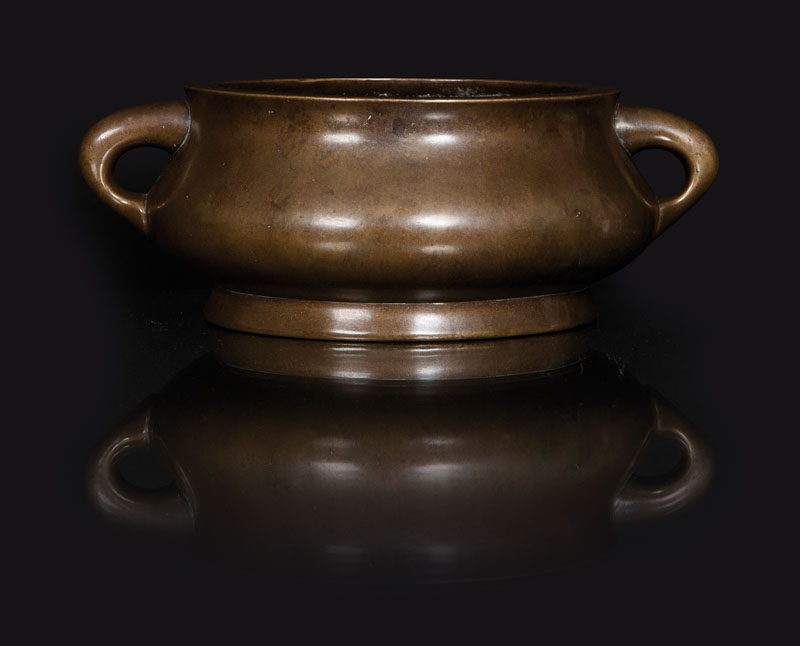 A classical bronze censer