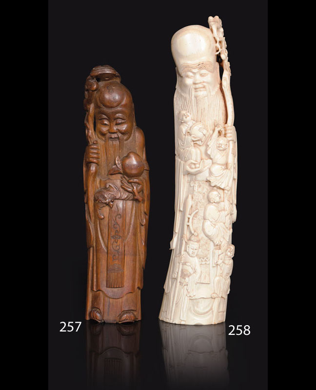 A great ivory-carving of Shoulao