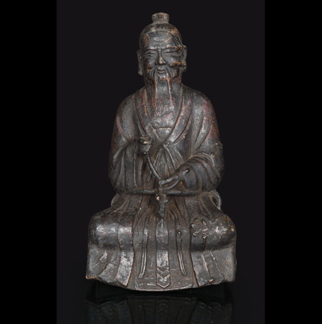 A bronze figure 'Taoist diety'
