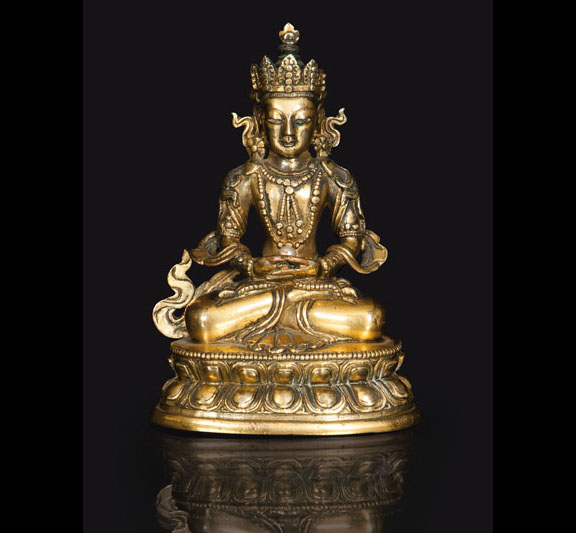 A bronze figure 'Amitayus' A bronze figure 'Amitayus'
