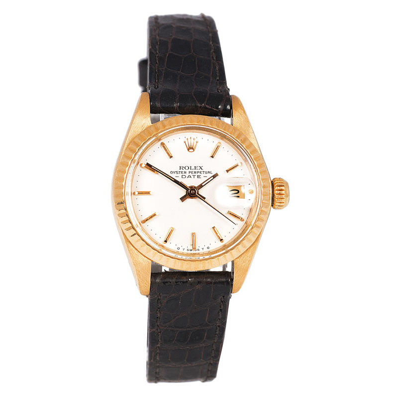 A lady's wrist watch 'Oyste Perpetual Date' by Rolex