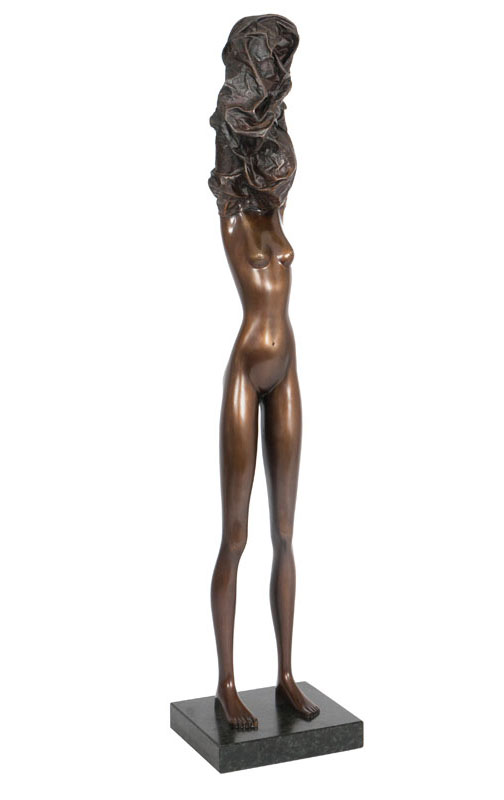A bronze figure 'La Divina'