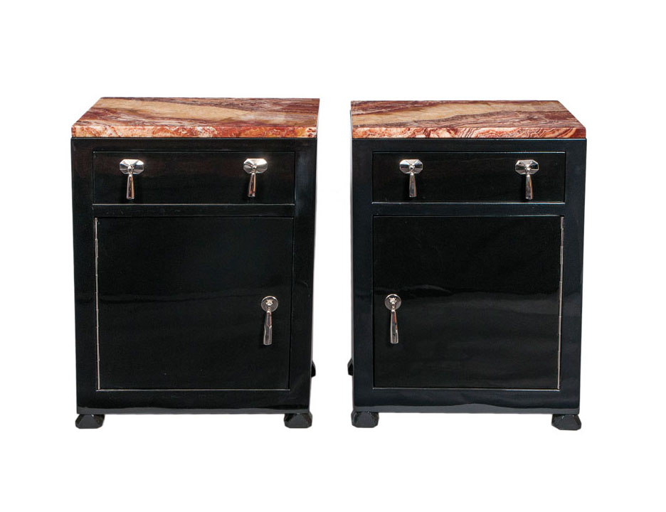 A pair of Art Deco occassional tables
