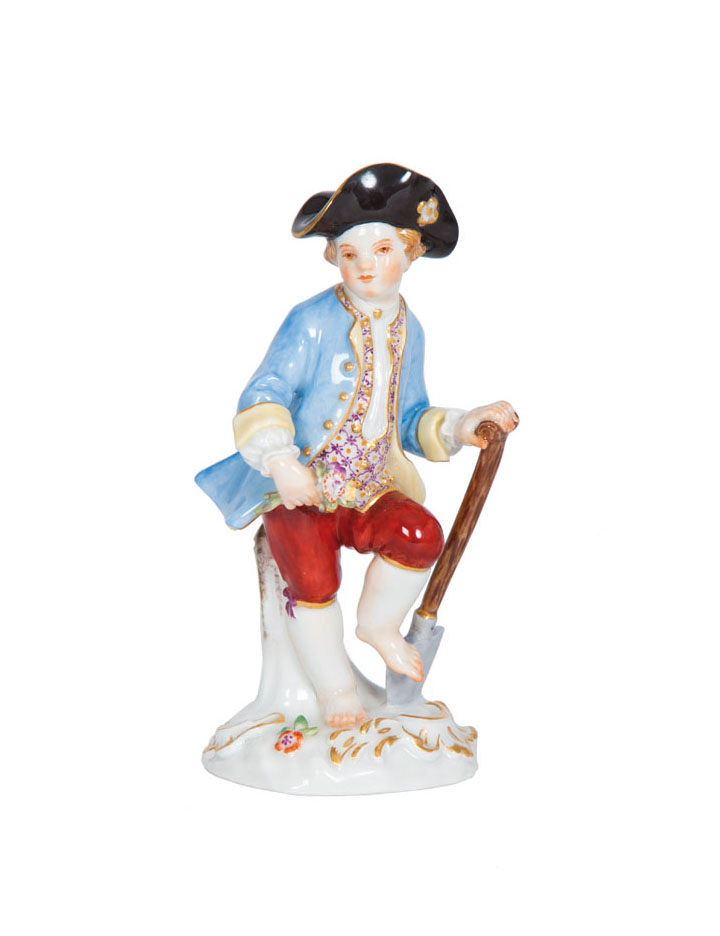 A figure 'Gardner's child with spade'