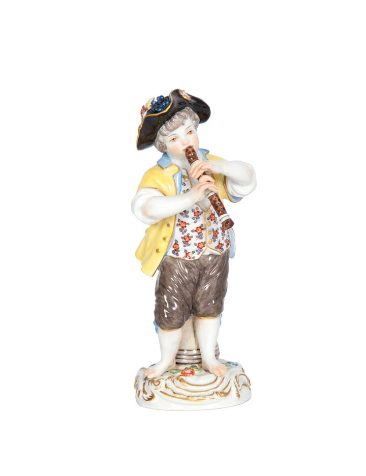 A figure 'Gardner's child with flute'