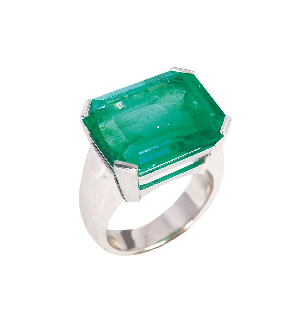 A highcarat emerald ring