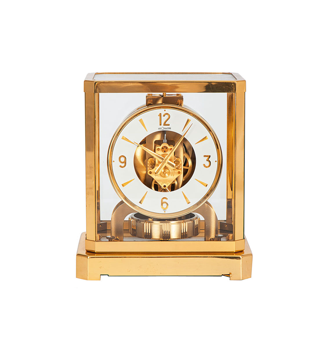 A tab le clock 'Atmos' by LeCoultre