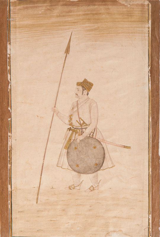 A miniature painting 'Moghul warrior'