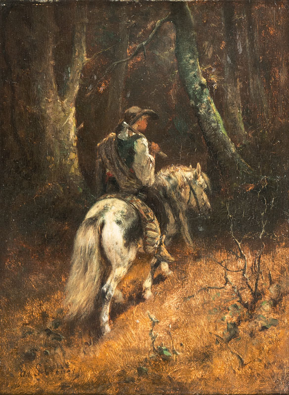 Lumberjack on Horseback