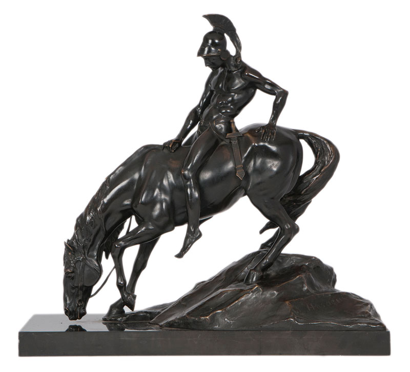 Bronze-Figur 'Reiter zu Pferd' - Bild 2