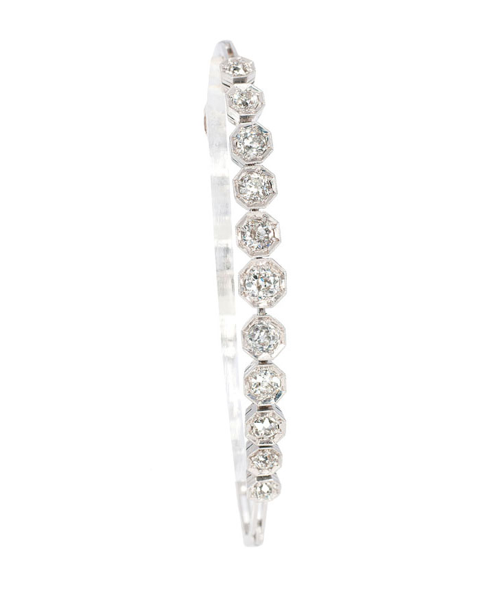 An Art Nouveau diamond bracelet