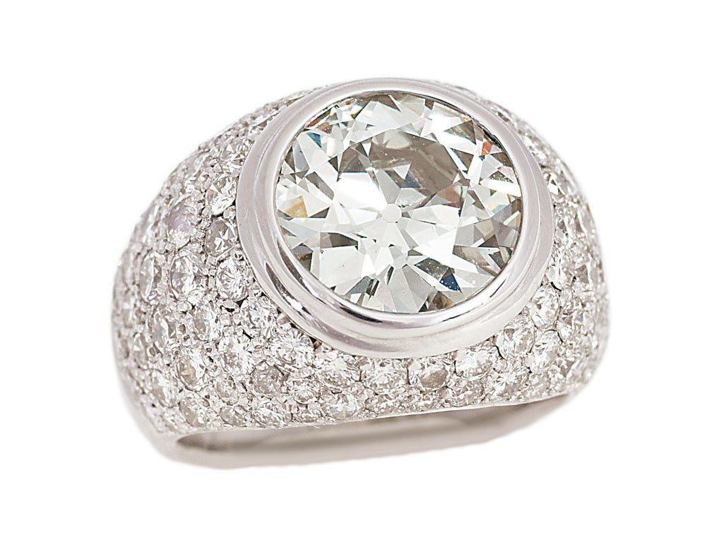 An extraordinary single diamond ring with old cut diamond - image 2