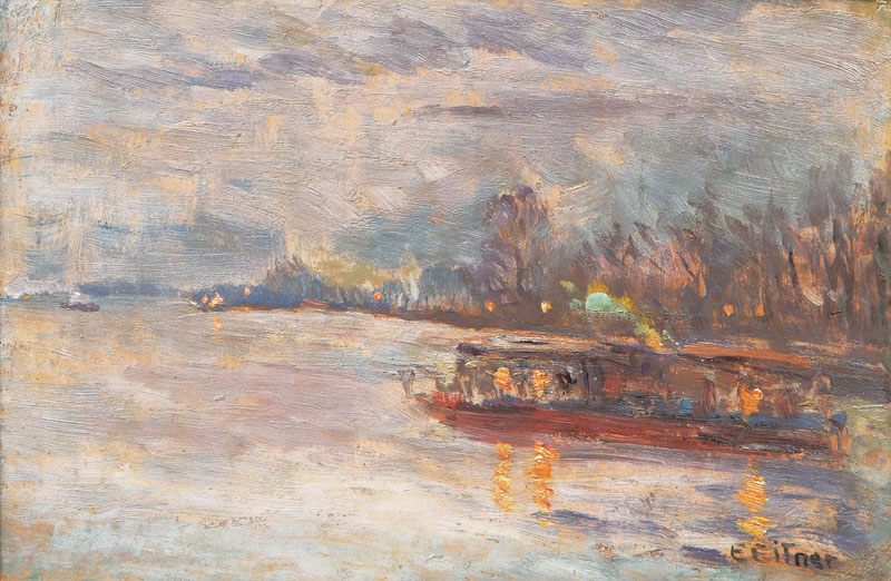 Steam Ship on the Außenalster