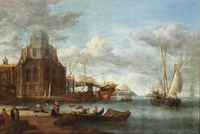 Capriccio of a Mediterranean Harbour